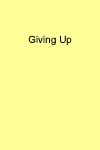 Giving Up Cover