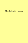 So Much Love Cover