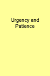  Image of cover of for Urgency and Patience